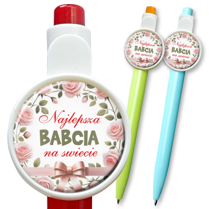 przypinka długopis Najlepsza babcia