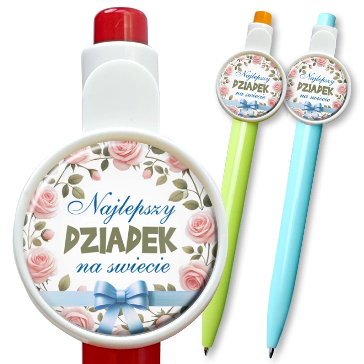 przypinka długopis Najlepszy dziadek