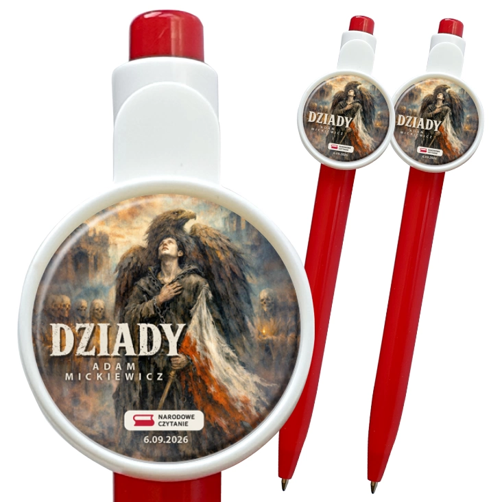 przypinka długopis Narodowe Czytanie 2026 Dziady Mickiewicza