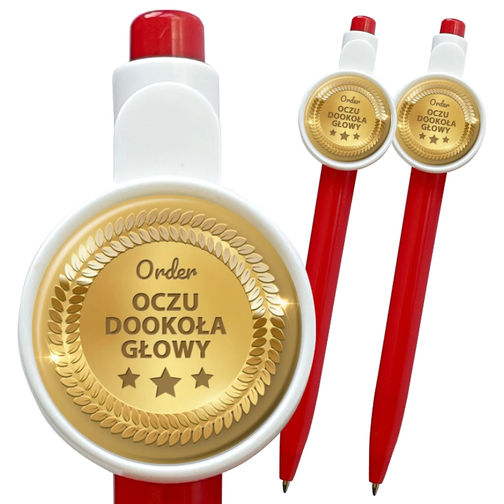 przypinka długopis Order oczu dookoła głowy