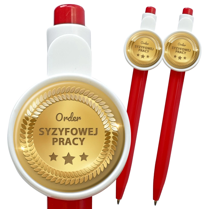 przypinka długopis Order syzyfowej pracy