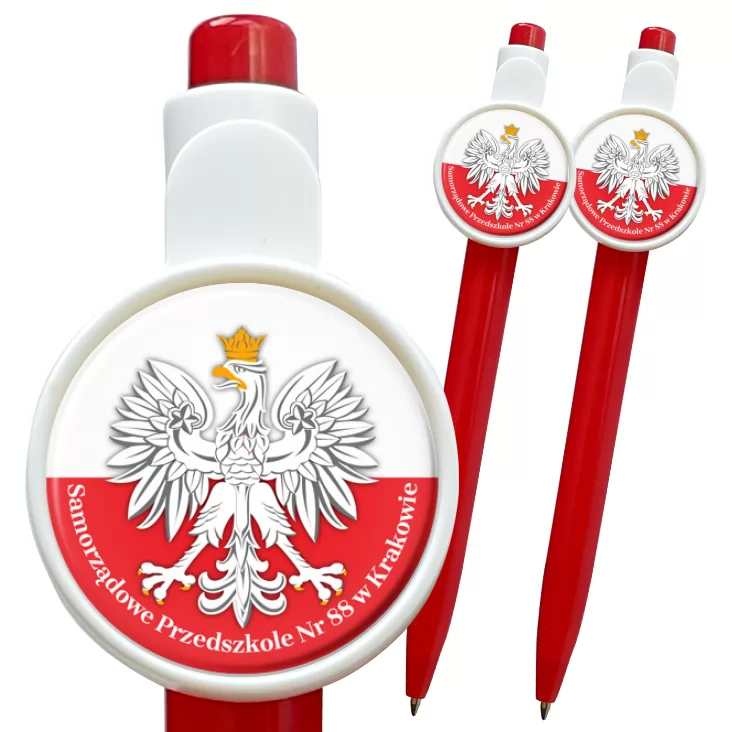 przypinka długopis Orzeł Samorządowe Przedszkole Nr 88 w Krakowie