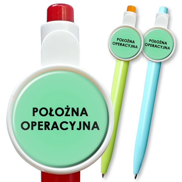 przypinka długopis Położna operacyjna