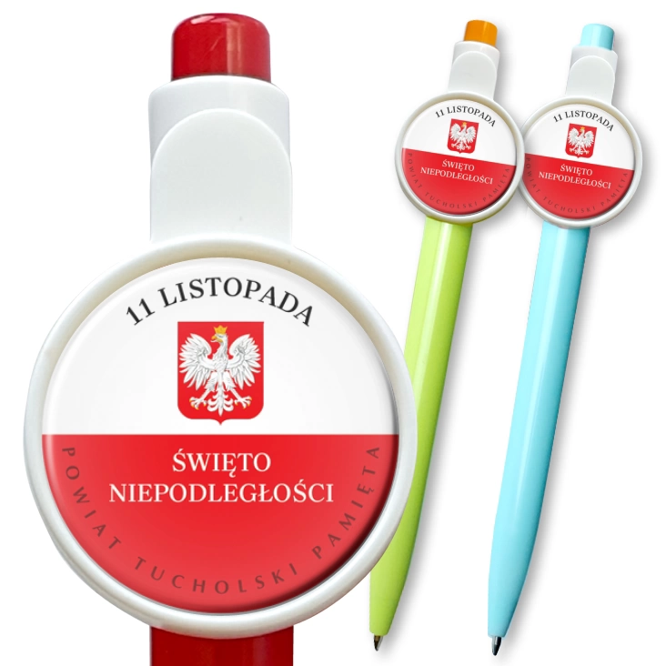 przypinka długopis Powiat Tucholski pamięta Święto Niepodległości