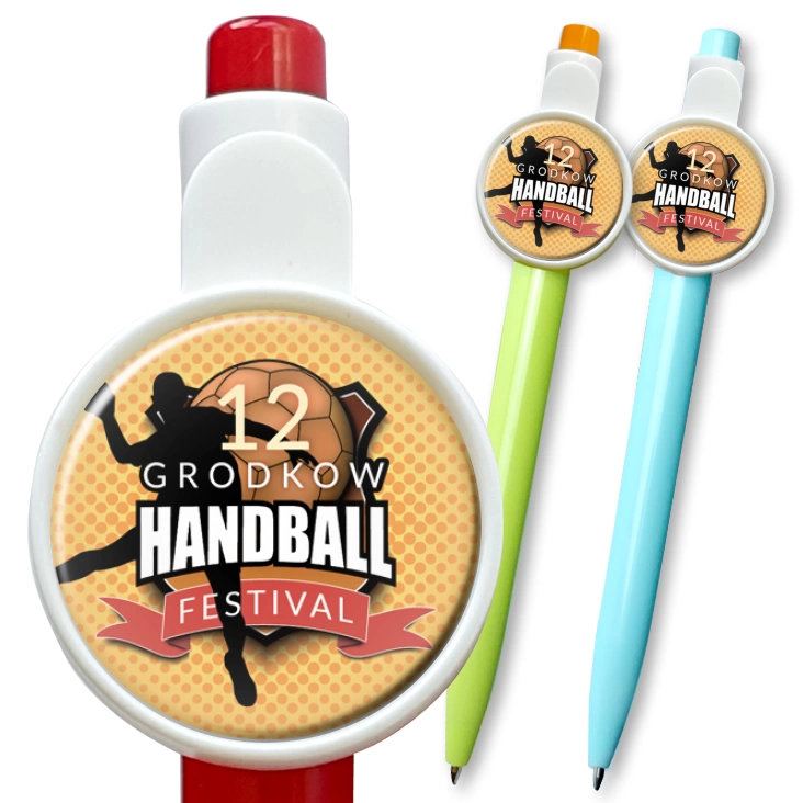 przypinka długopis 12 Grodków Handball Festival