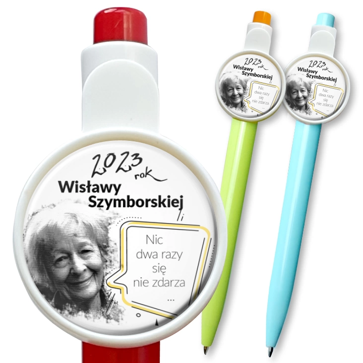 przypinka długopis 2023 Rok Wisławy Szymborskiej