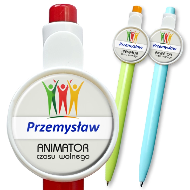 przypinka długopis Animator czasu wolnego