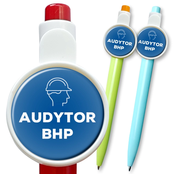 przypinka długopis Audytor BHP