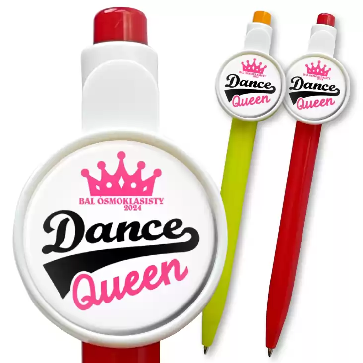 przypinka długopis Bal ósmoklasisty Dance Queen