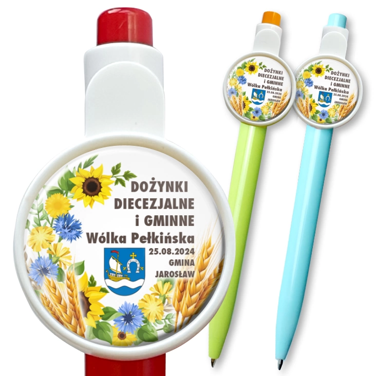 przypinka długopis Dożynki diecezjalne Wólka Pełkińska 2024