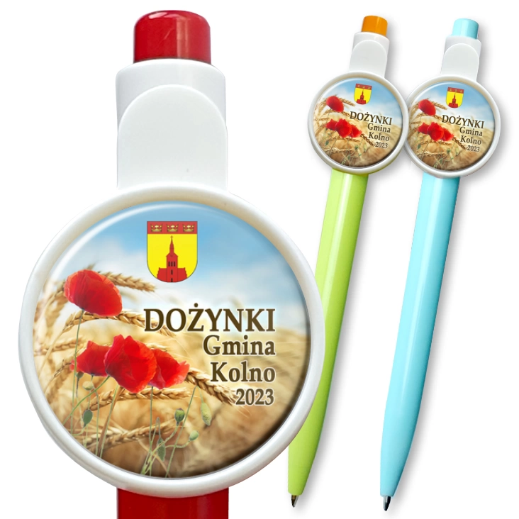 przypinka długopis Dożynki Gmina Kolno