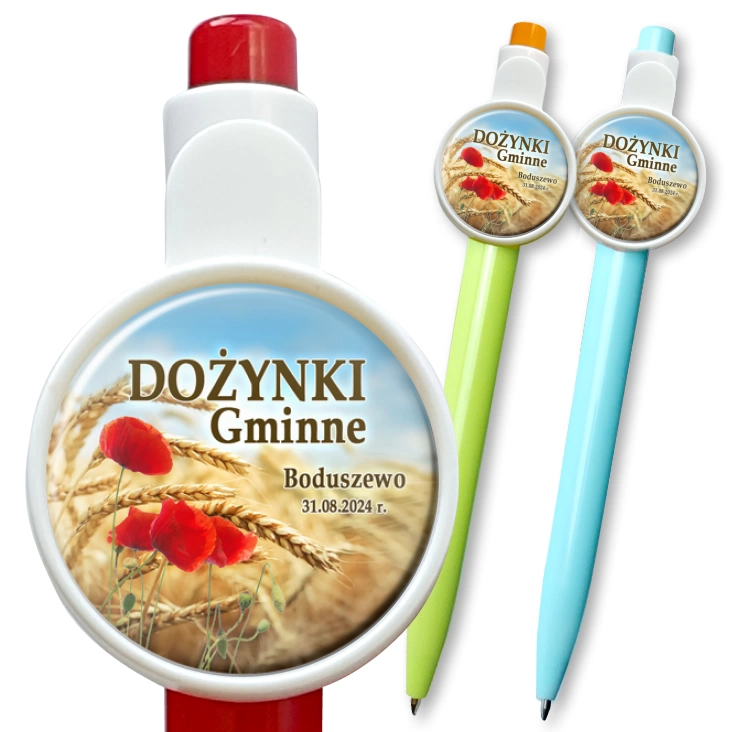 przypinka długopis Dożynki Gminne Boduszewo 2024
