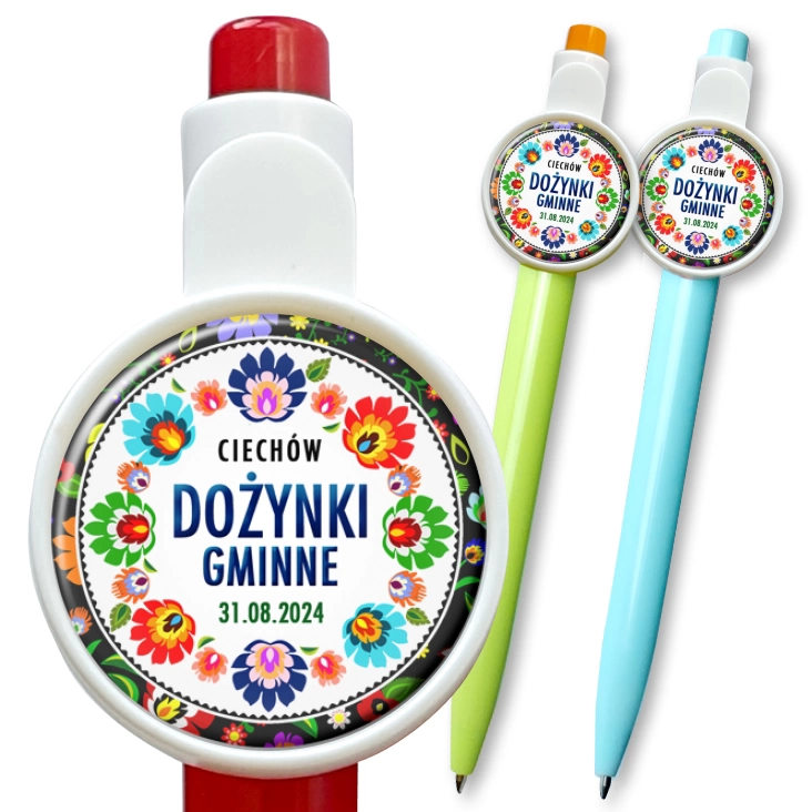 przypinka długopis Dożynki Gminne Ciechów 2024