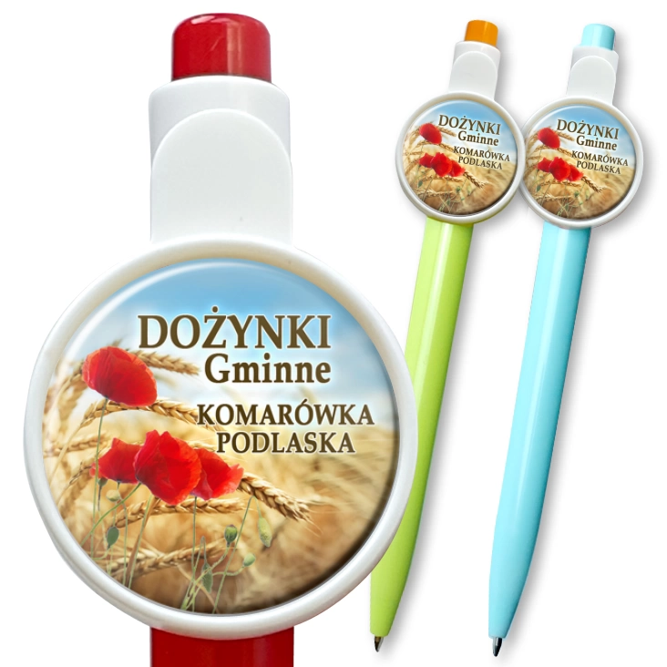 przypinka długopis Dożynki Gminne Komarówka Podlaska