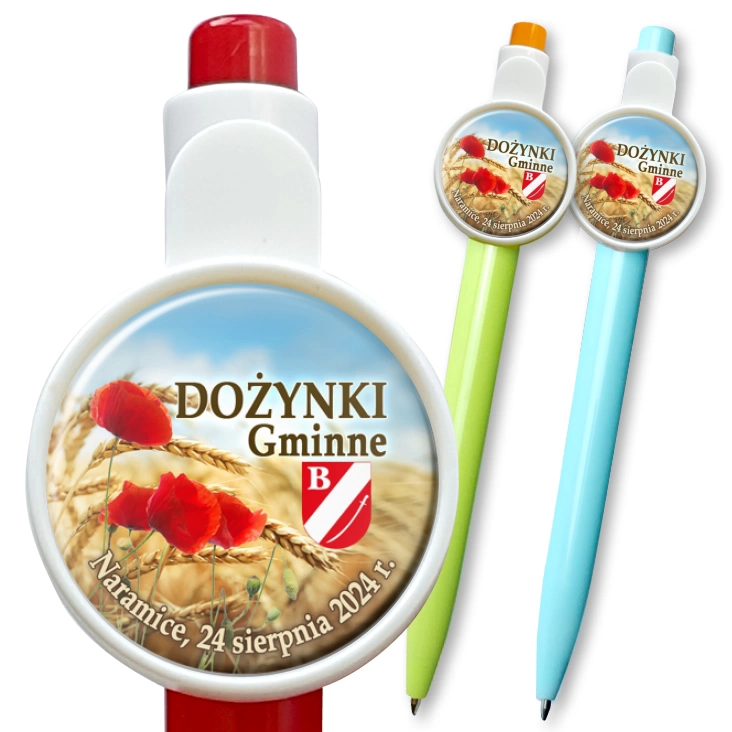 przypinka długopis Dożynki Gminne Naramice 2024