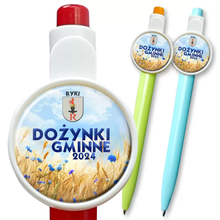 przypinka długopis Dożynki Gminne Ryki 2024