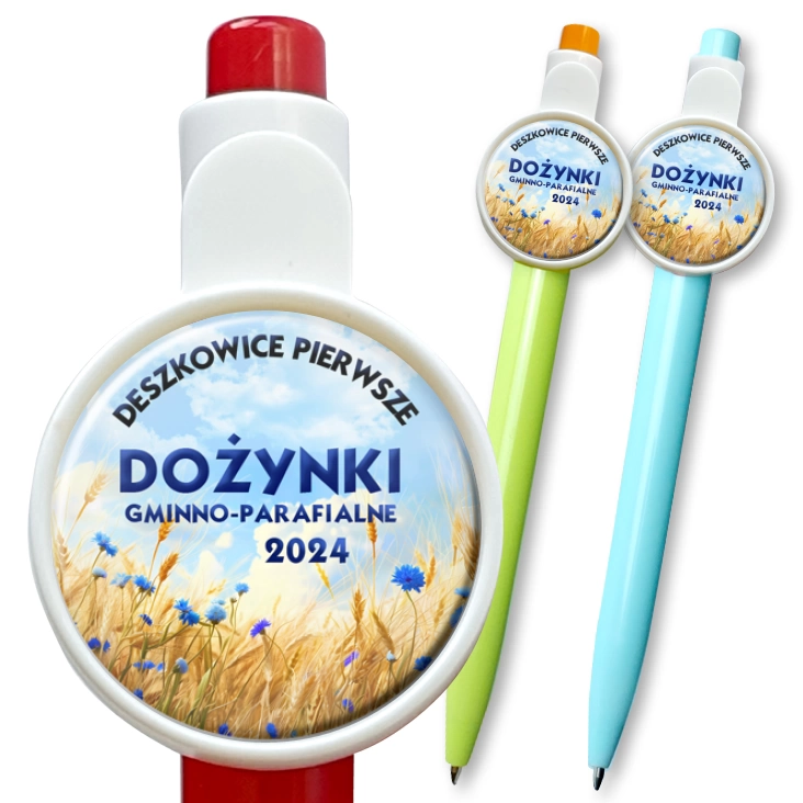 przypinka długopis Dożynki Gminno-Parafialne Deszkowice Pierwsze 2024