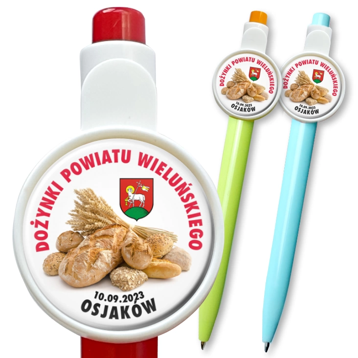 przypinka długopis Dożynki Powiatowe Osjaków 2023