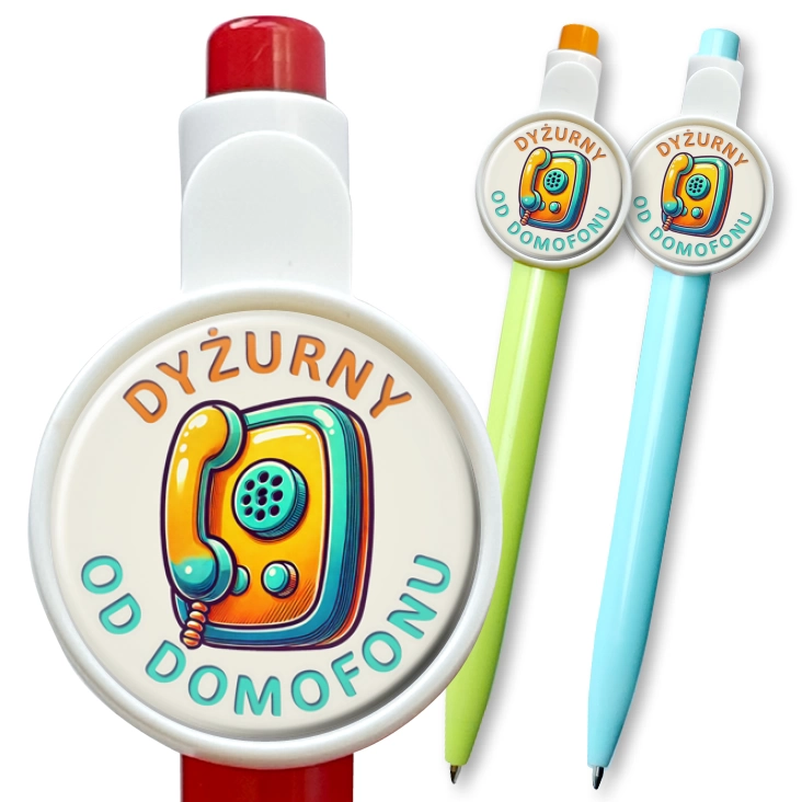 przypinka długopis Dyżurny od domofonu