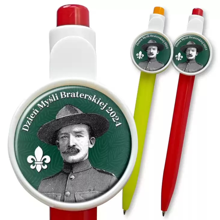 przypinka długopis Dzień Myśli Braterskiej Robert Baden-Powell