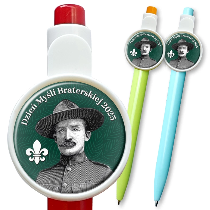 przypinka długopis Dzień Myśli Braterskiej Robert Baden-Powell