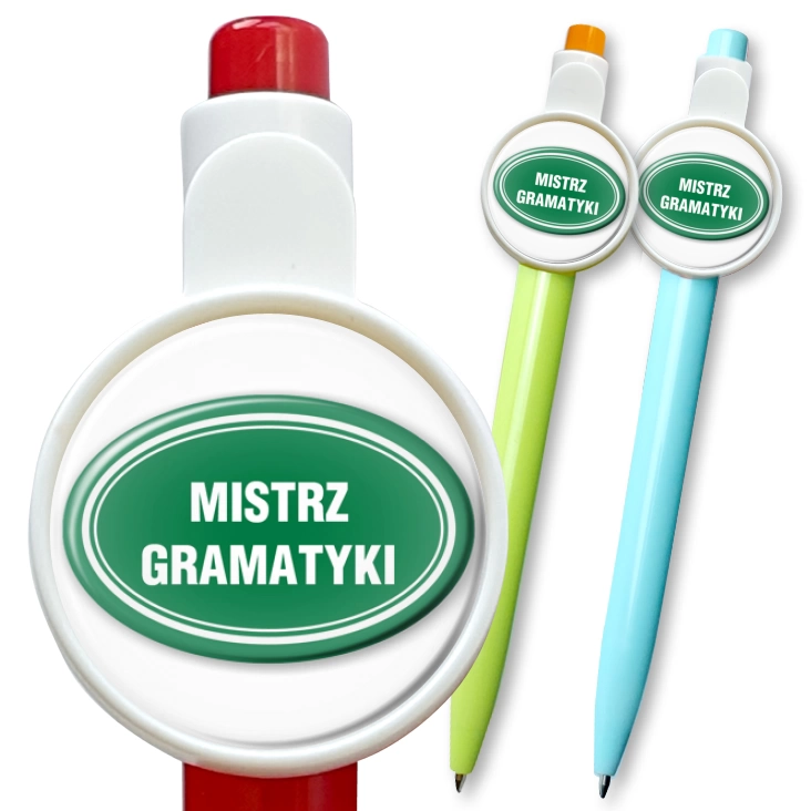 przypinka długopis Mistrz gramatyki