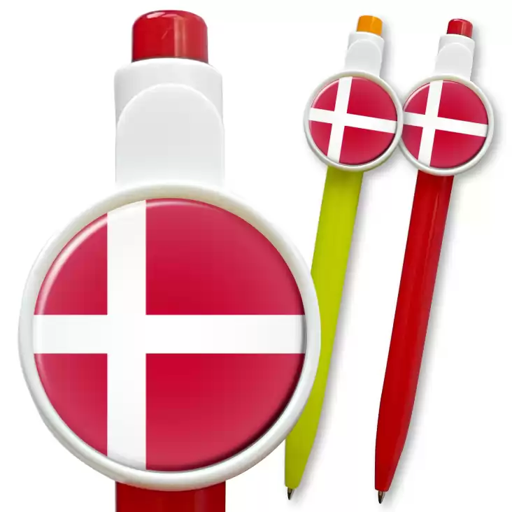 przypinka długopis Flaga Dania
