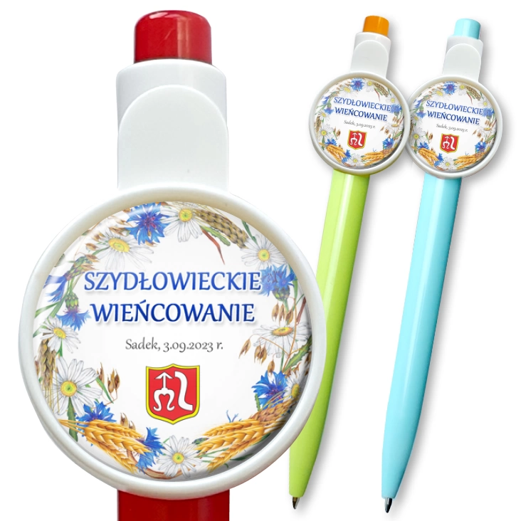 przypinka długopis Gminne Dożynki Szydłowiec
