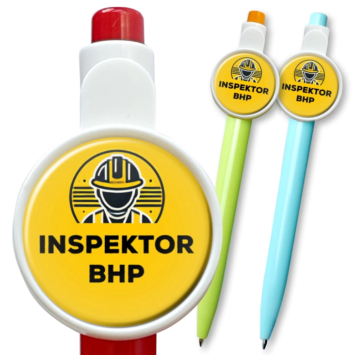 przypinka długopis Inspektor BHP