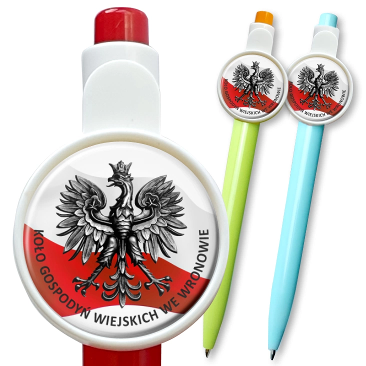 przypinka długopis KGW we Wronowie