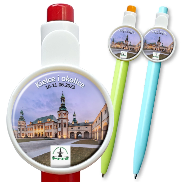 przypinka długopis Kielce i okolice
