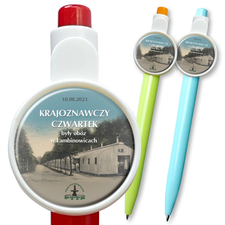 przypinka długopis Krajoznawczy czwartek były obóz w Łambinowicach