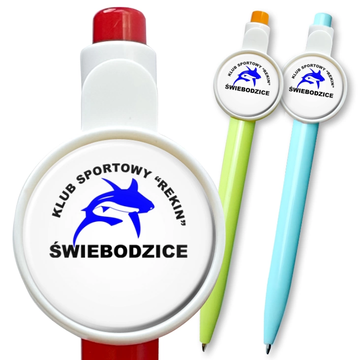 przypinka długopis KS Rekin Świebodzice