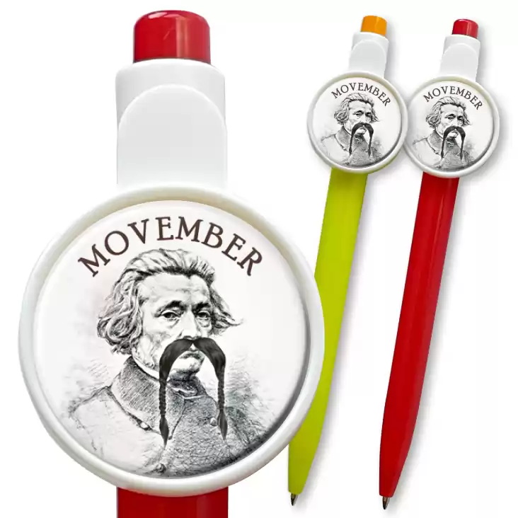 przypinka długopis Movember Adam Mickiewicz