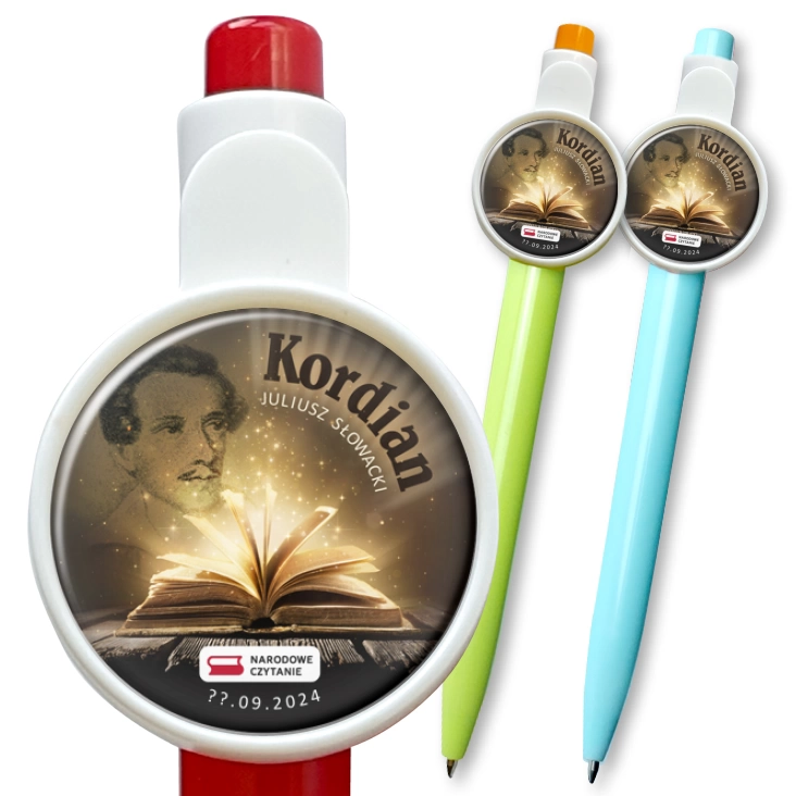 przypinka długopis Narodowe Czytanie Kordian 2024