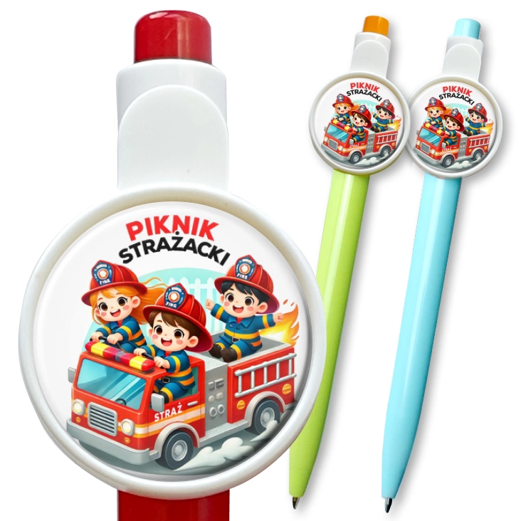 przypinka długopis Piknik strażacki