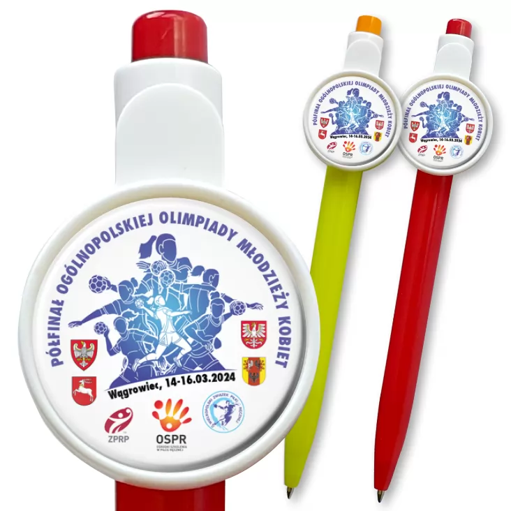 przypinka długopis Półfinał Ogólnopolskiej Olimpiady Młodzieży Kobiet 2024