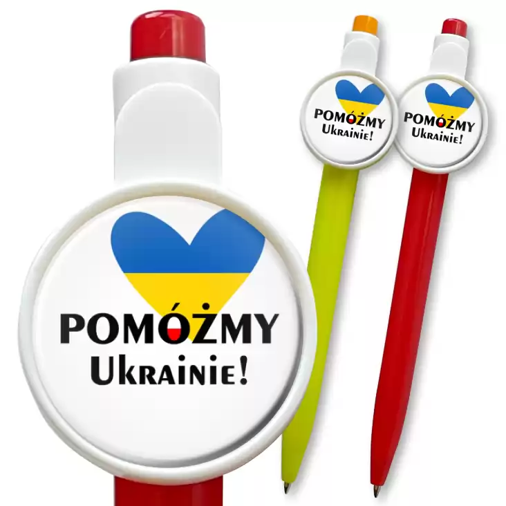 przypinka długopis Pomoc dla Ukrainy