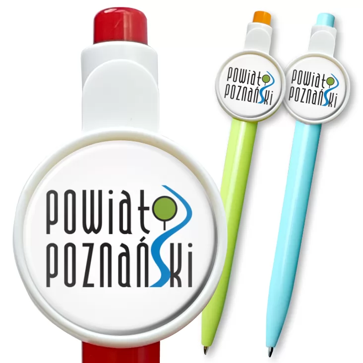 przypinka długopis Powiat Poznański