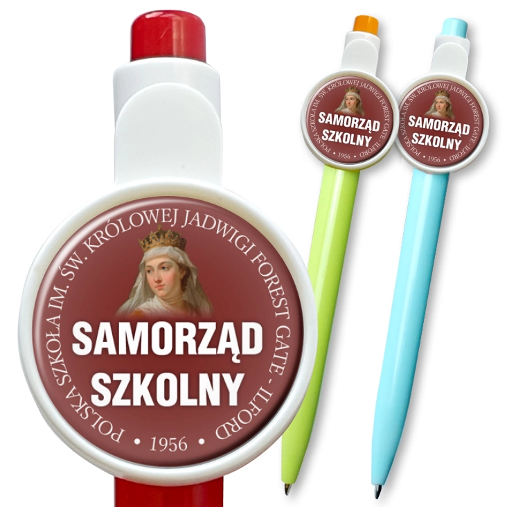 przypinka długopis Samorząd Szkolny Szkoła Ilford
