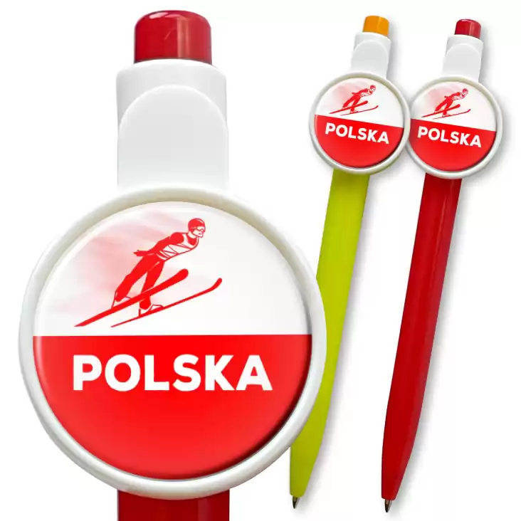 przypinka długopis Skoki narciarskie Polska