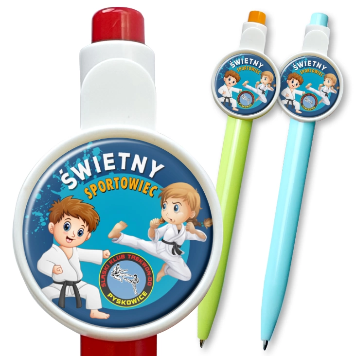 przypinka długopis Śląski Klub Taekwon-do