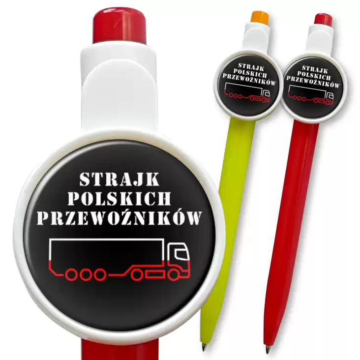 przypinka długopis Strajk Polskich Przewoźników