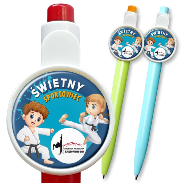 przypinka długopis Studencka Akademia Taekwondo