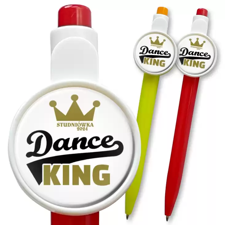 przypinka długopis Studniówka Dance King