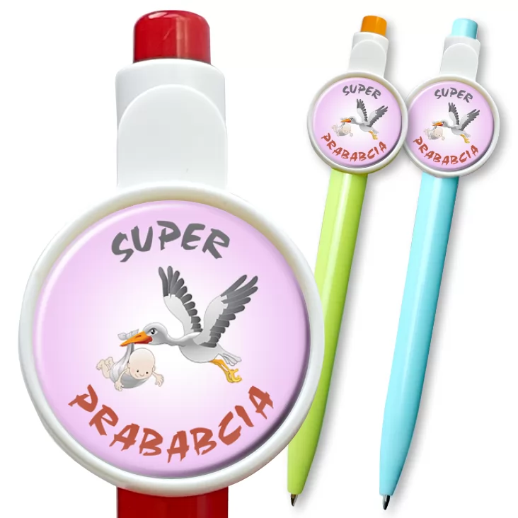 przypinka długopis Super Prababcia