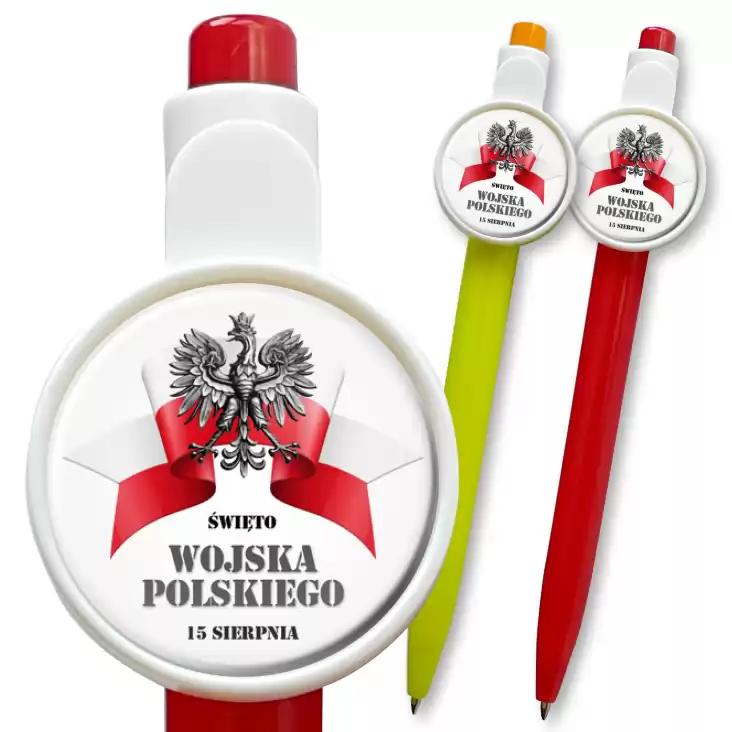 przypinka długopis Święto Wojska Polskiego z orzełkiem