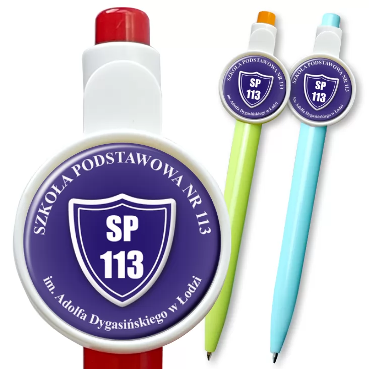 przypinka długopis Szkoła Podstawowa nr 113 w Łodzi