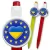 Przypinka długopis Ukraina w gwiazdkach Unii Europejskiej
