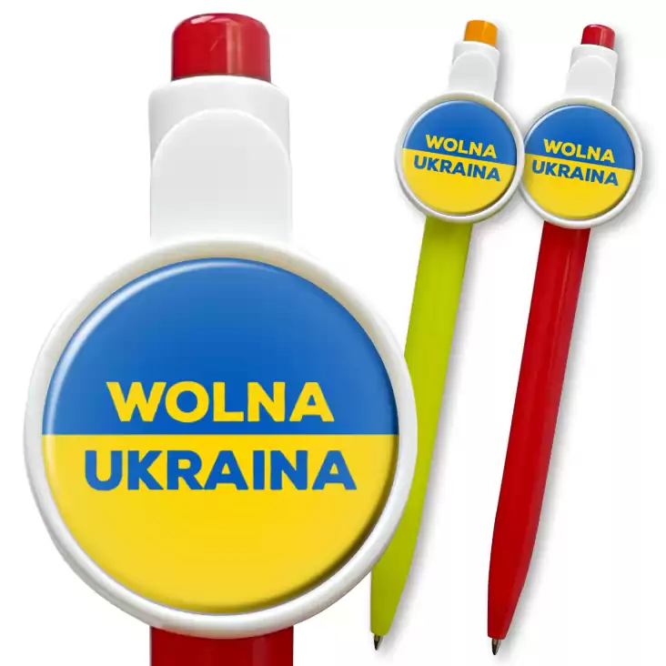 przypinka długopis Wolna Ukraina